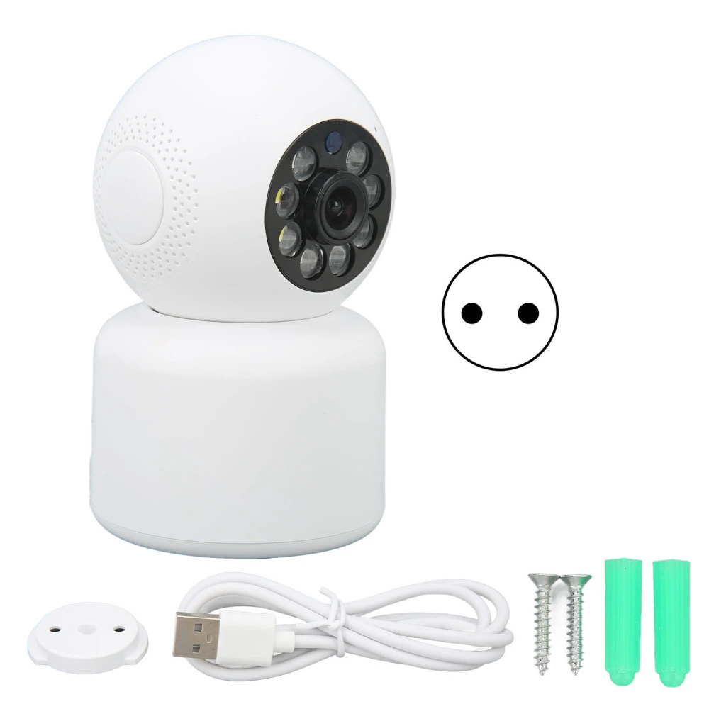 5G Smart Indoor Camera HD Baby Pet Camera Wireless 2 Way Audio Infrared Night Vision PTZ Motion Detection for Home EU Plug