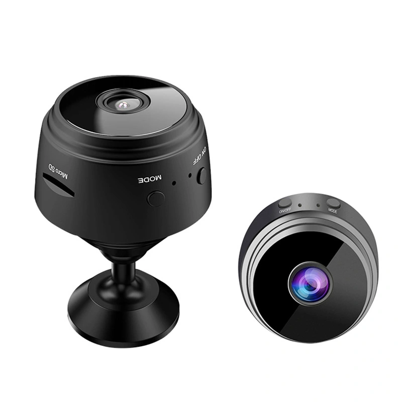 Action Camera Night Vision Motion Detection HD Wireless Remote Monitoring Cameras Black Blue Box