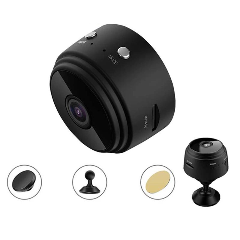 Action Camera Night Vision Motion Detection HD Wireless Remote Monitoring Cameras Black Blue Box