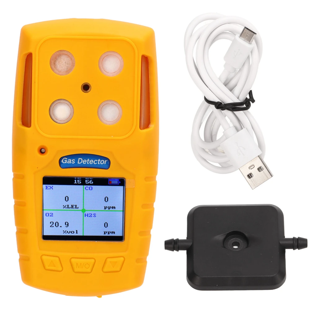 Gas Leak Detector 4 in 1 Explosion Proof Tester High Sensitivity Gas Meter Alarm Analyzer