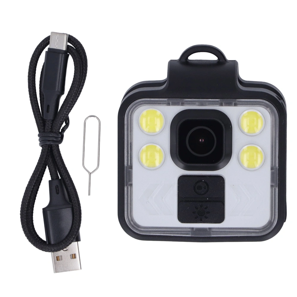 Body Camera Video Recorder with LED Light Wearable IP65 Waterproof Loop Recording for Cycling Law Enforcement