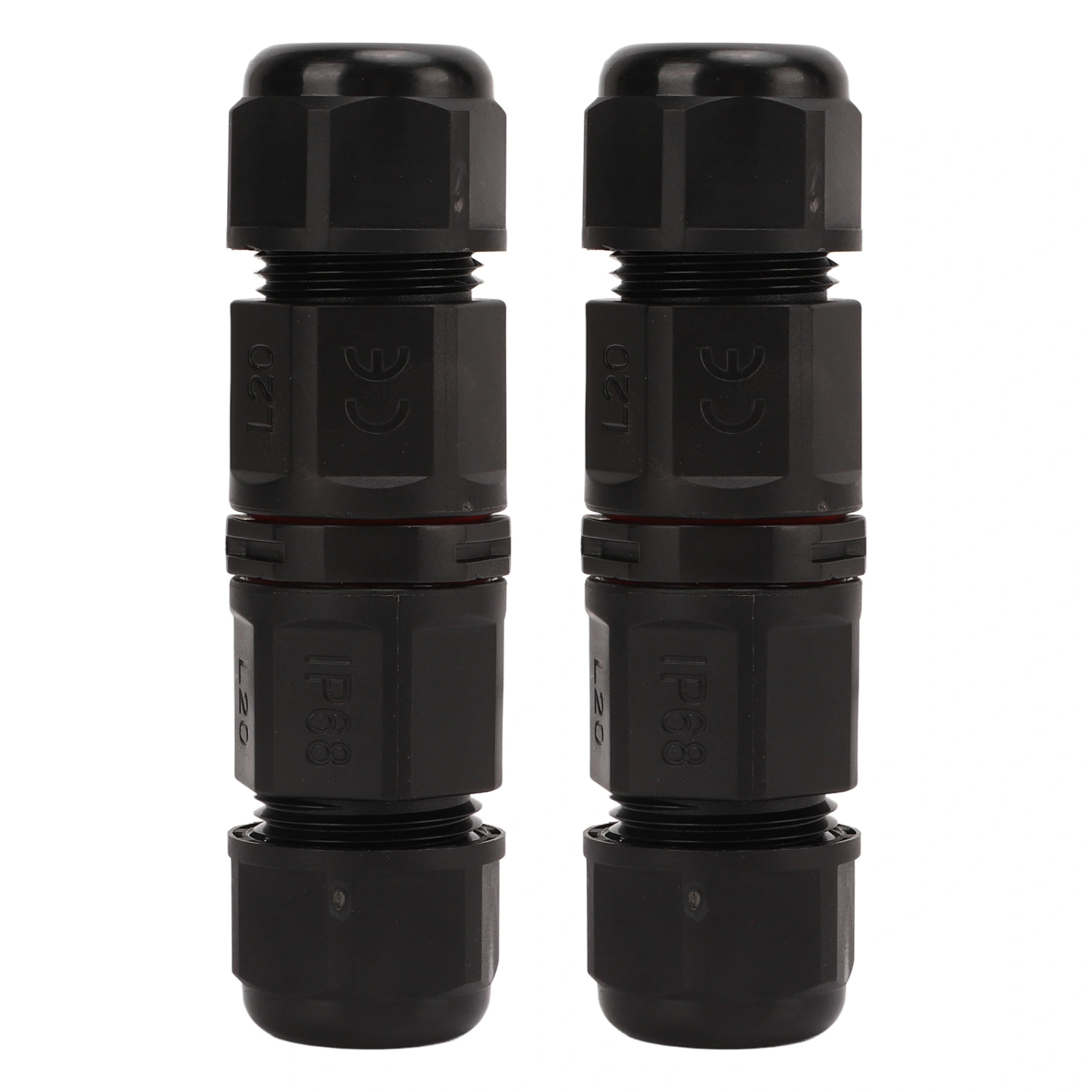 2pcs 380V Junction Box Connector IP68 Waterproof Screw Crimping Waterproof Cable Connector with Plastic Case for Lighthouse L20 6