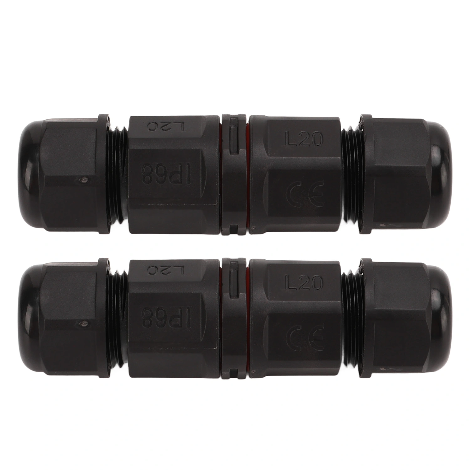 2pcs 380V Junction Box Connector IP68 Waterproof Screw Crimping Waterproof Cable Connector with Plastic Case for Lighthouse L20 6