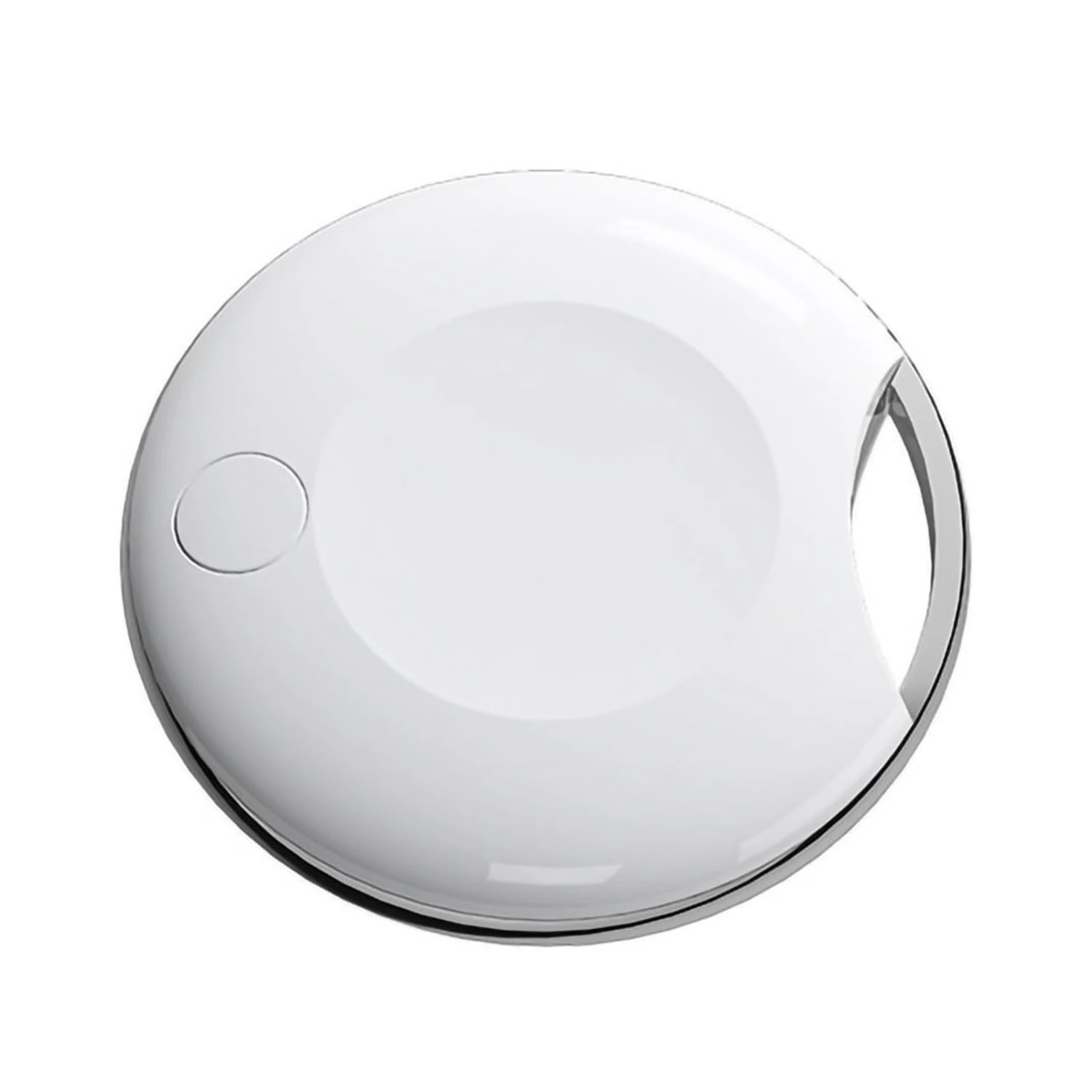 Portable GPS Tracking Item Finder Anti Lost Bluetooth Alarm Item Locator for Pet Keychain Kids Bag White