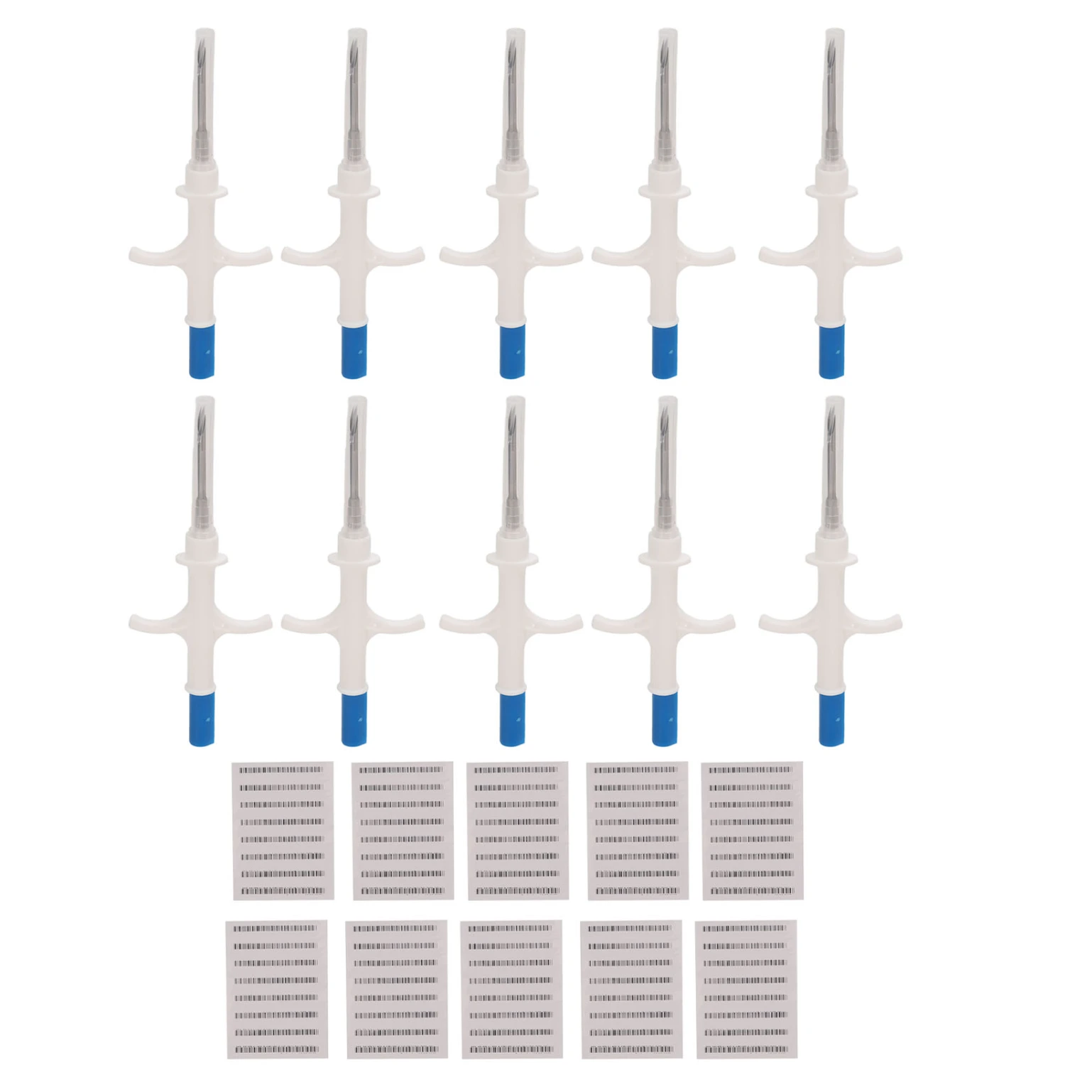 10 Packs Animal Microchip Pet RFID Identification Implant Kit ISO11784 11785 Standard 1.4x8mm