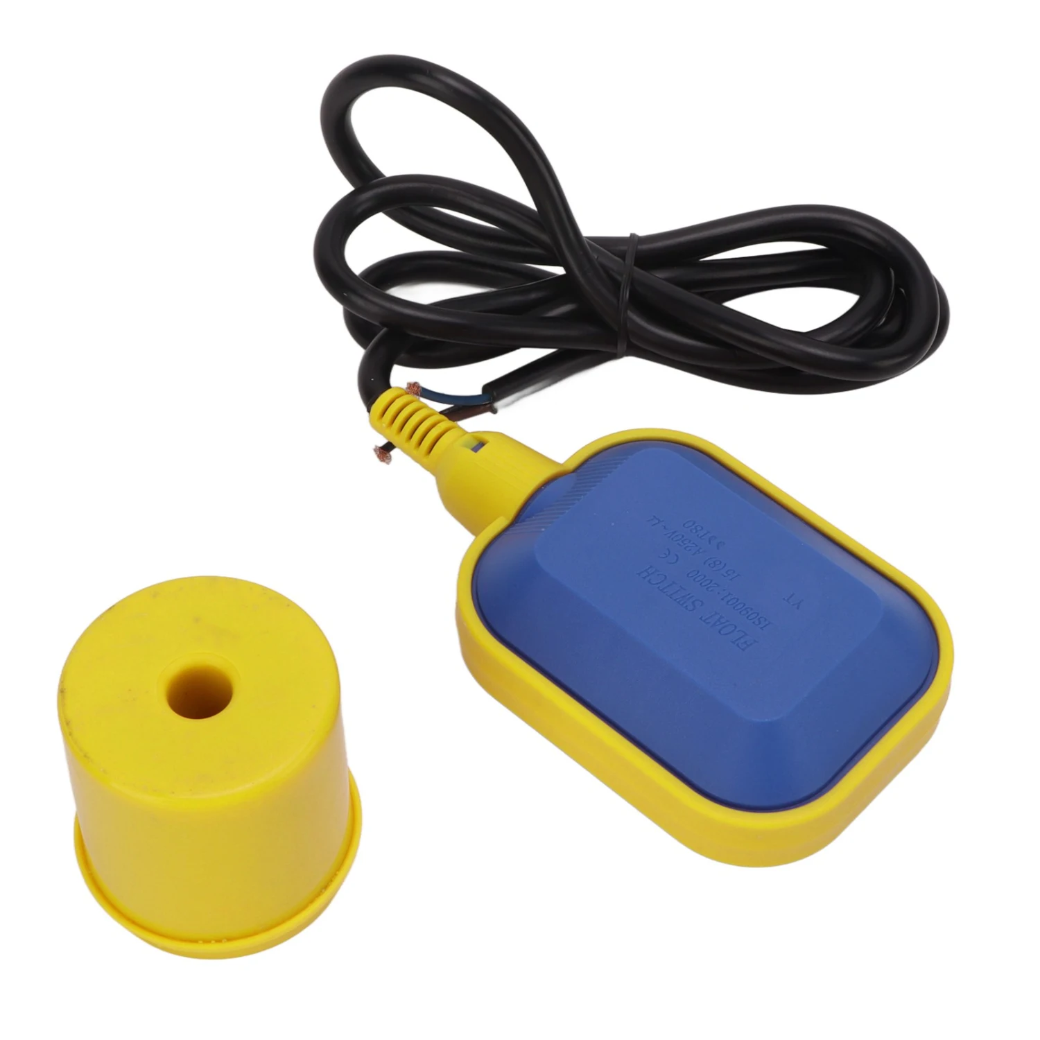 250V Float Switch Liquid Fluid Water Level Controller Contactor Sensor IP68 Protection for Tank Pump 1.5m/4.92ft