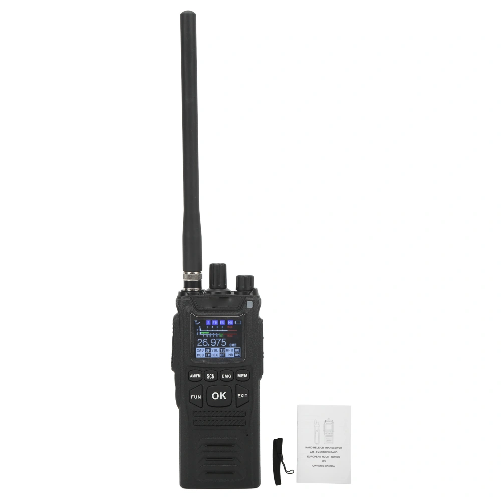 Marine Shortwave Walkie Talkie Handheld Two Way Radio IP67 Waterproof 26.965‑27.405MHz for Ships Boats