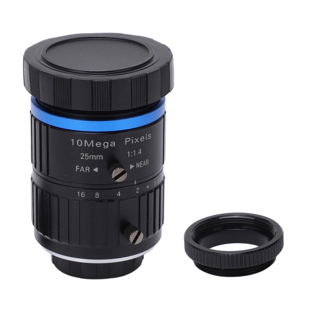 10MP C Mount Lens CCTV Lens 25mm Focal Length Manual Aperture for Surveillance Camera