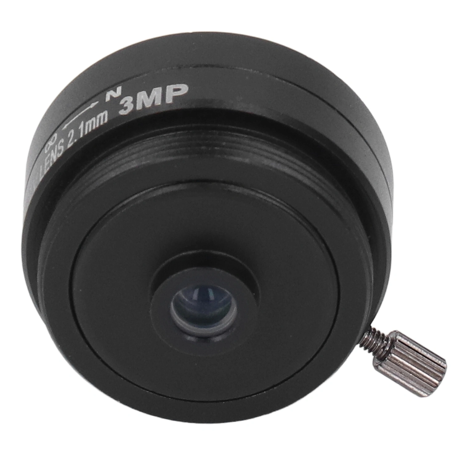 2.1mm 3MP CS Mount Lens Wide Angle CCTV Camera Lens Aluminum Alloy for Home Security Cameras