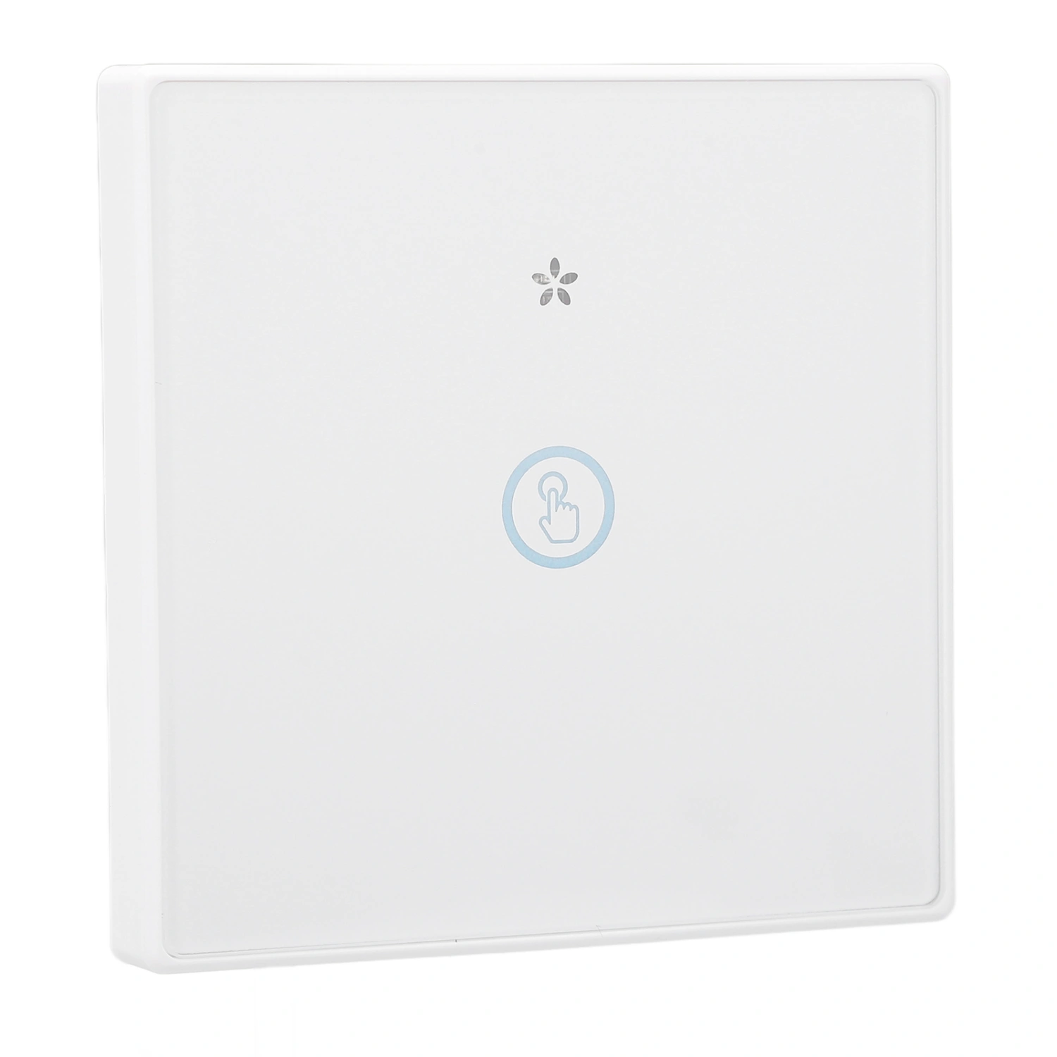 Wireless Light Switch Tempered Glass Panel Smart Touch Wall Switch 433MHz with Receiver