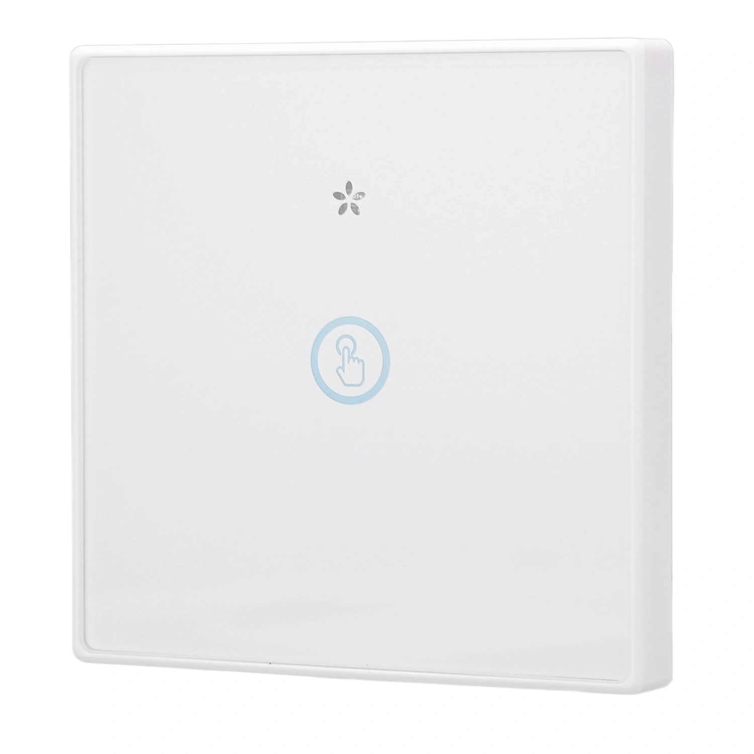 Wireless Light Switch Tempered Glass Panel Smart Touch Wall Switch 433MHz with Receiver