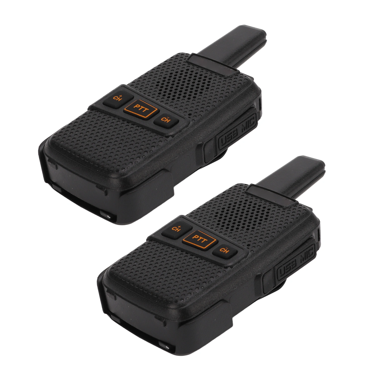 Mini Walkie Talkie Portable 2 Way Radios UHF400‑470MHz Handsfree Rechargeable AC100‑240V for Outdoor Camping Hiking US Plug