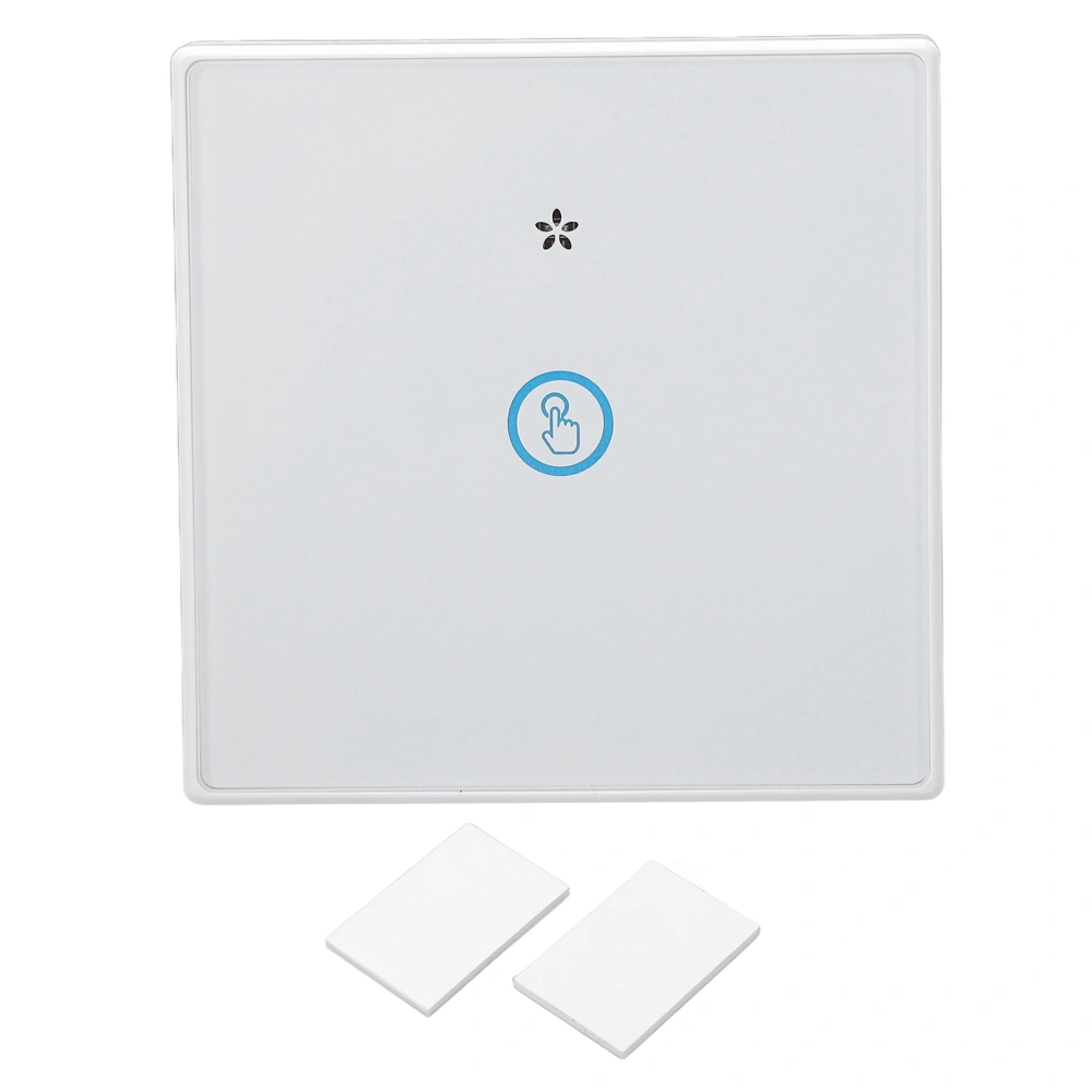 Smart Wireless Touch Panel Switch 433MHz Wiring Free Remote Control Waterproof for Home 1 Gang