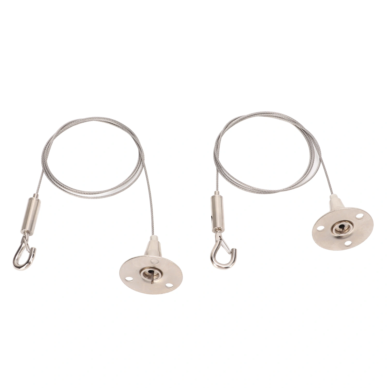 30kg/66.14lb Picture Hanging Wire Stainless Steel Cable Wire Rope with Metal Hook for Billboards Photo Frame Exhibition