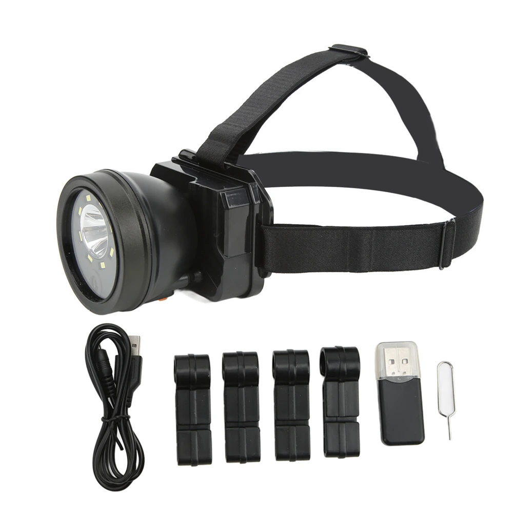 Head Mounted Action Camera 1080P HD Video Camcorder Led Headlamp Waterproof Night Vision for Outdoor Sport