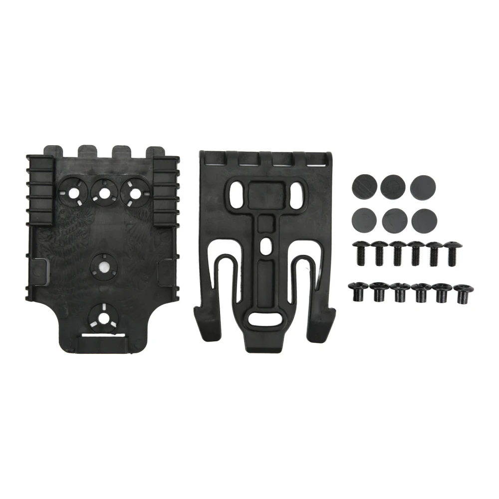 Quick Release System Kit Locking Buckle and Receiver Plate Black Nylon for On Duty Belt Girdle