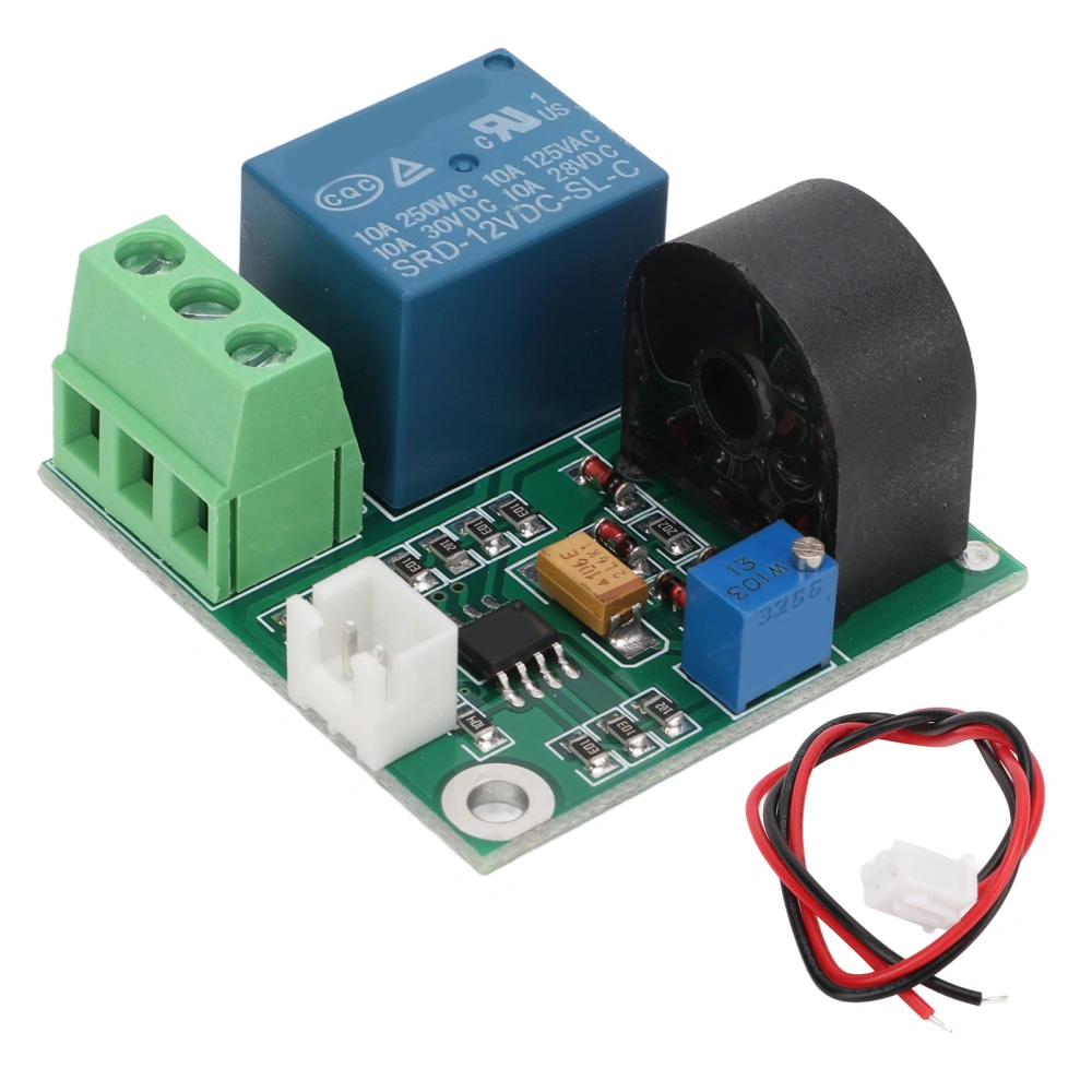 12V 0‑5A AC Current Detection Sensor Module Switch Output for Motor Overcurrent Test Laboratory School Teaching