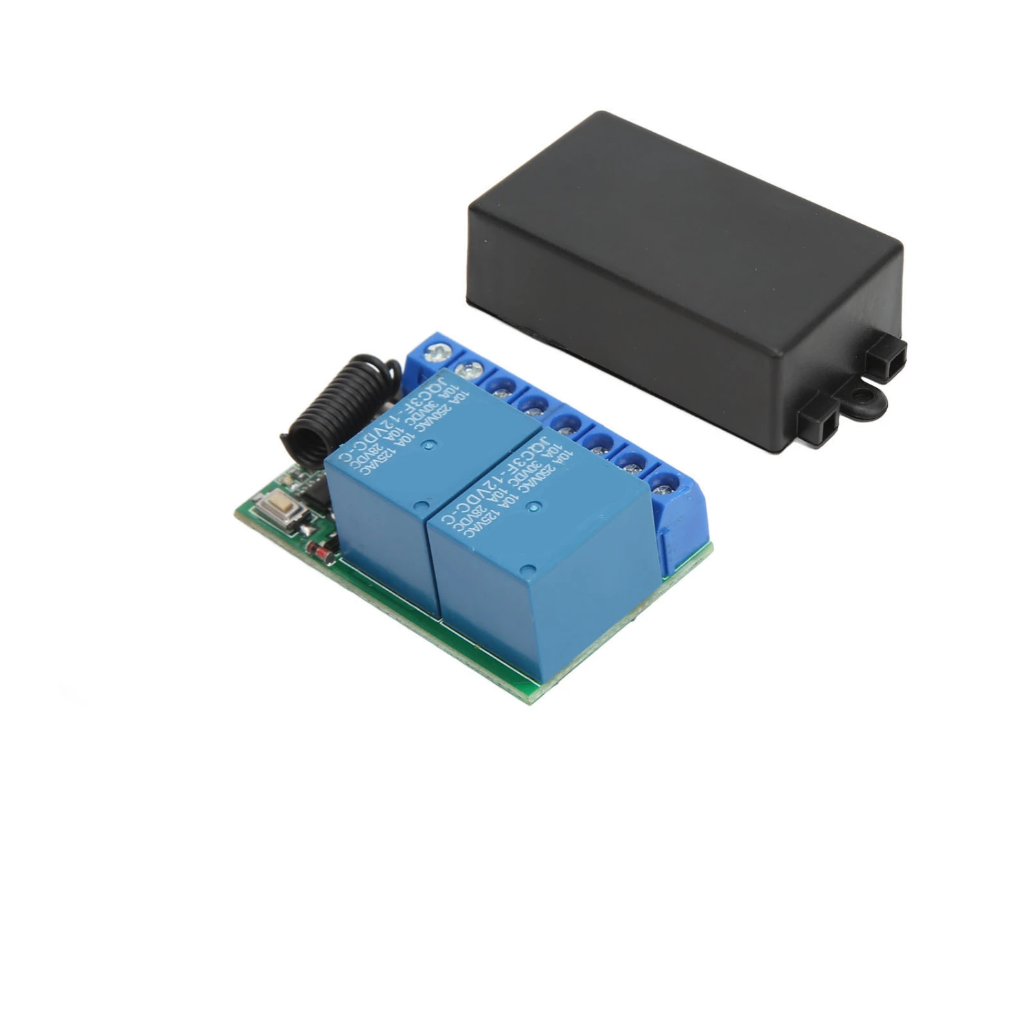 2 Channel Antitheft Alarm Wireless Relay Switch with Remote Control for Home Roller Door Window Motorcycle
