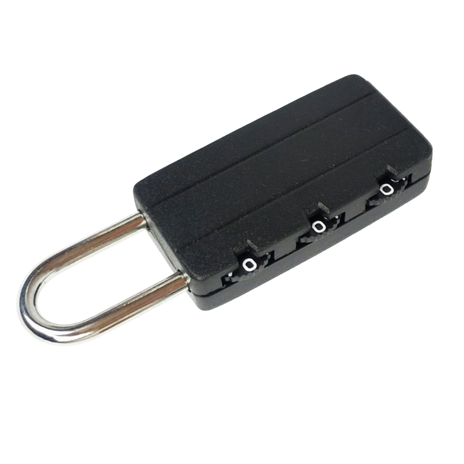Mini 3 Digits Combination Padlock Travel Luggage Lock for Suitcase Student Bag Diary FolderBlack