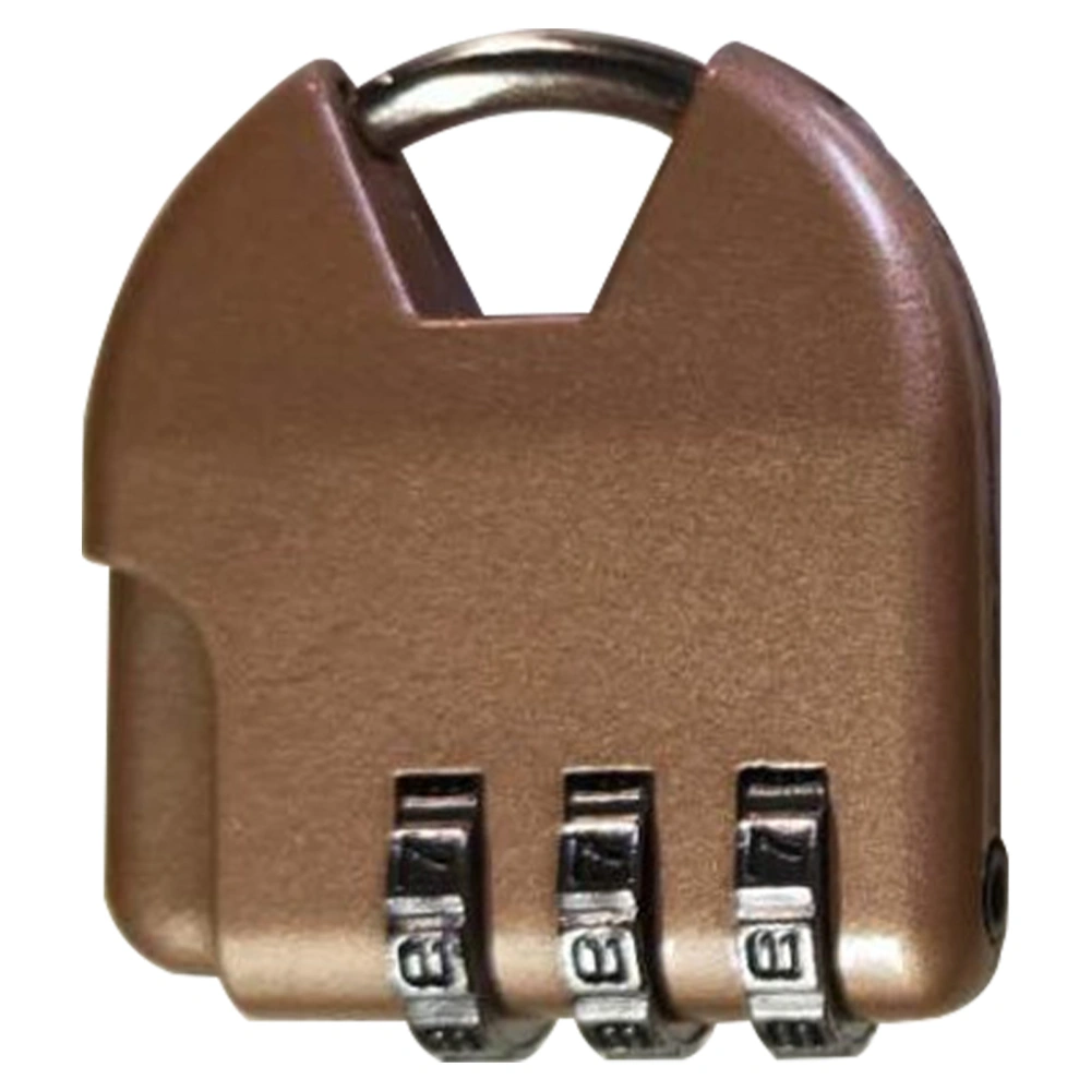 Luggage Lock DIY Setting Password Lightweight Zinc Alloy Material Combination Padlock for Suitcase TravelBronze