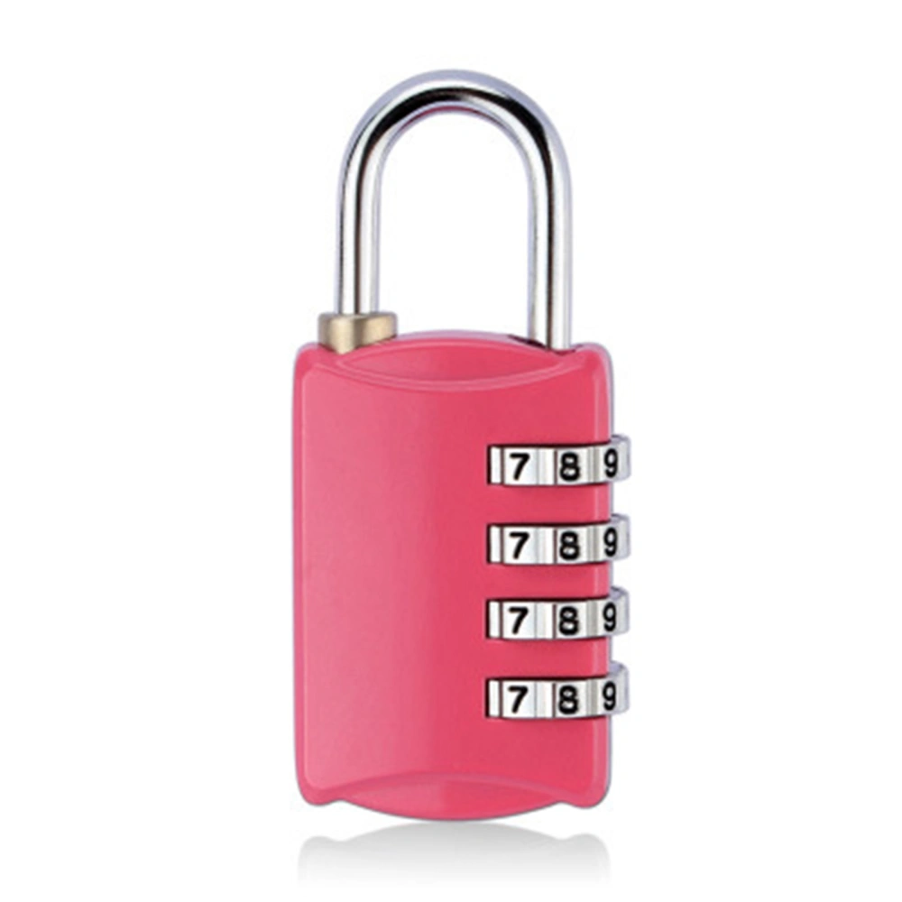 Coded Lock Zinc Alloy Keep Security Combination Padlock for Luggage Cases Filing CabinetsRose Red