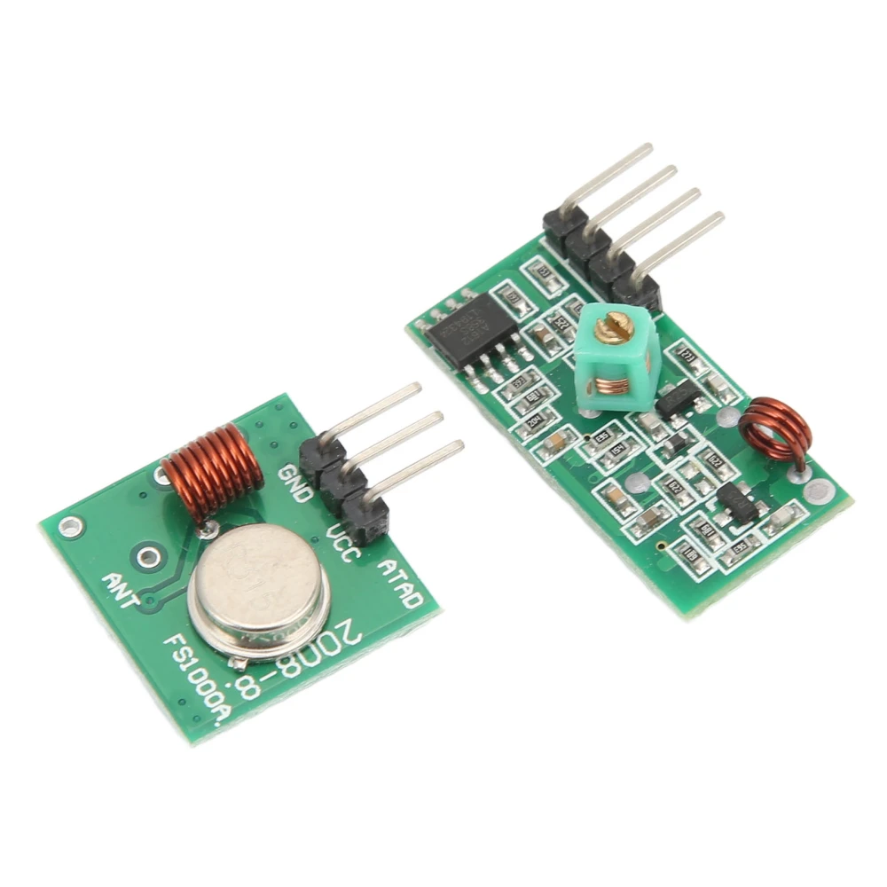 1 Pair Wireless Transmitter Module High Frequency Regenerative Transceiver Module for Burglar Alarm