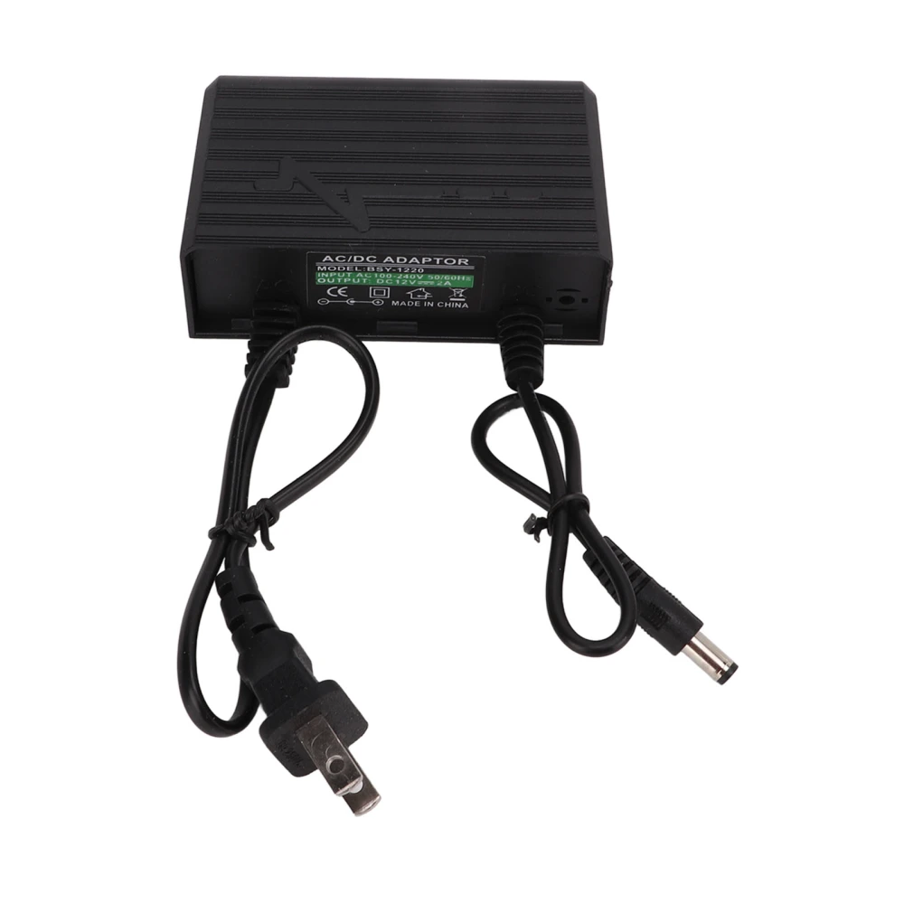 12V 2A Power Supply Outdoor Waterproof Lightning Protection AC100‑240V for MonitorUS Plug