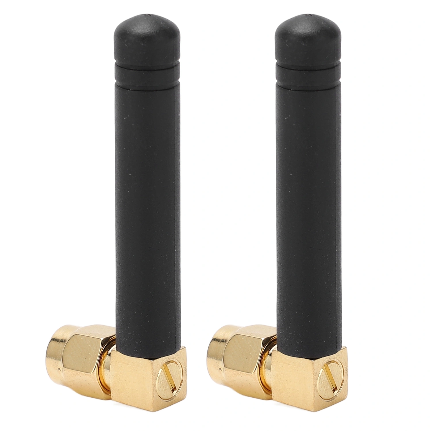 2pcs WIFI Antenna SMA Male Inner Needle 315MHz 3DBI Waterproof 50W 360° Rotatable Joint Network AntennaElbow Head