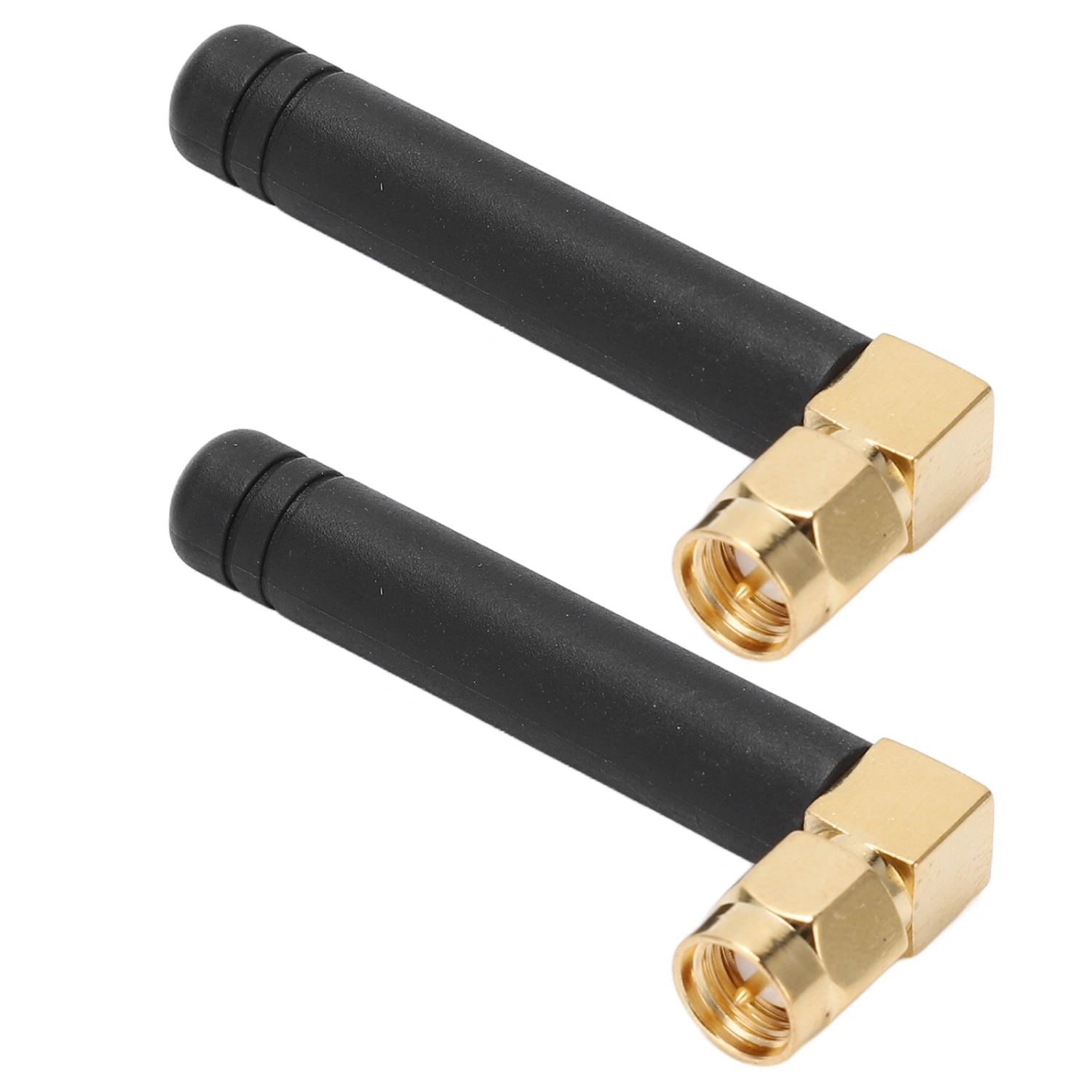 2pcs WIFI Antenna SMA Male Inner Needle 315MHz 3DBI Waterproof 50W 360° Rotatable Joint Network AntennaElbow Head