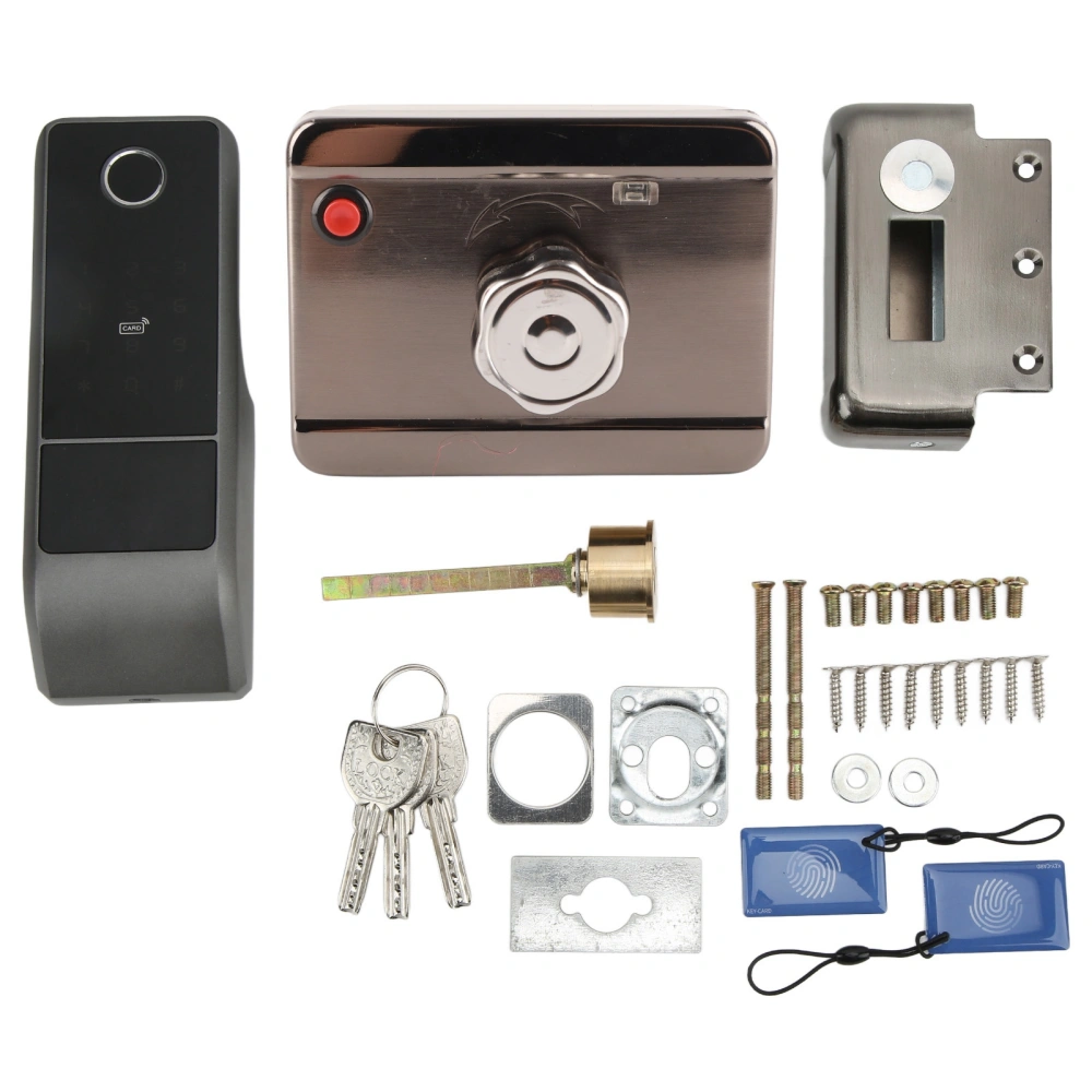 Security Electronic Smart Lock Fingerprint Keyless Entry Door Lock for Home Apartment Homestay(Fingerprint Password Magnetic Card Key )