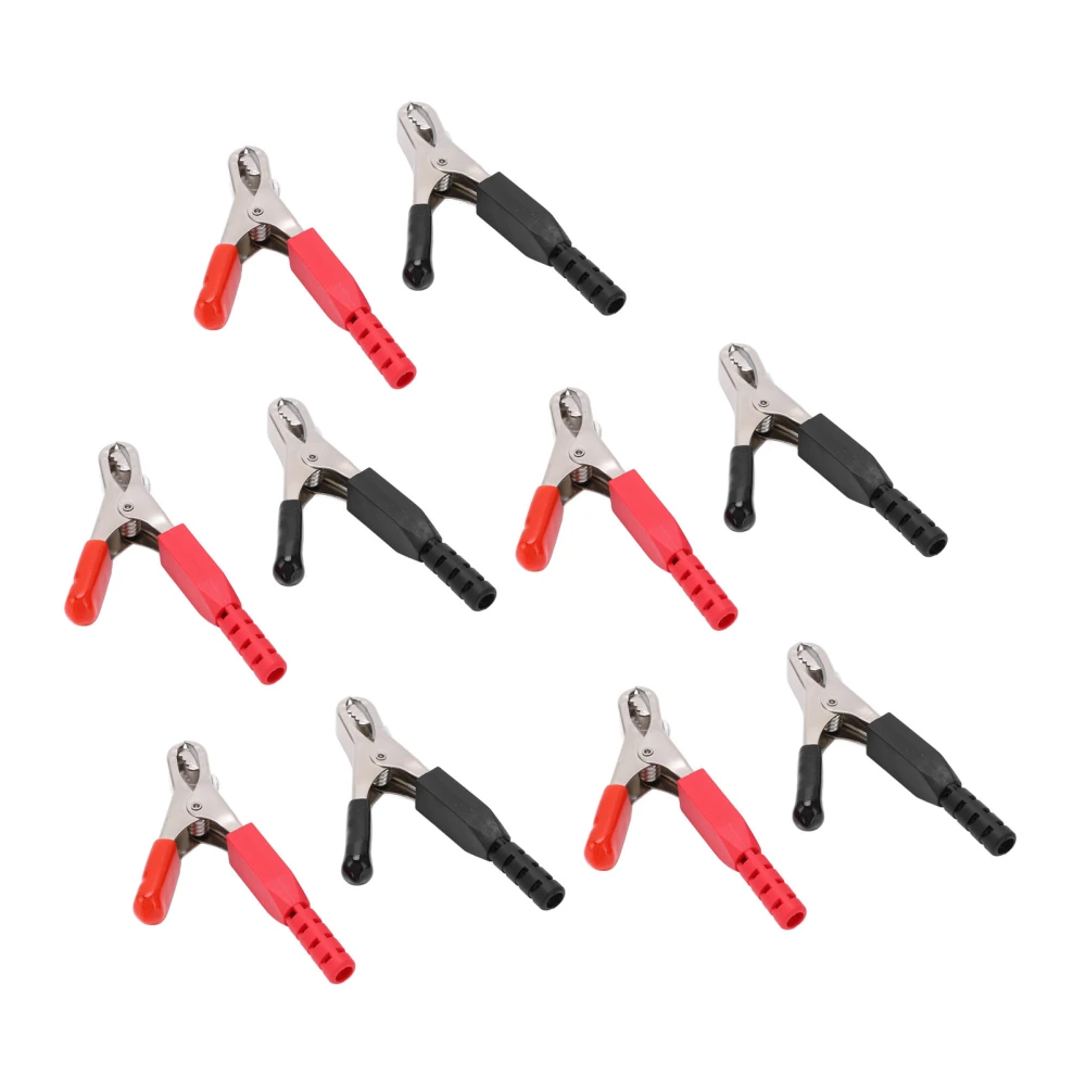 10pcs 40A Heavy Duty Battery Clip Safety Insulated Electrical Test Clamps for Car Truck Boat