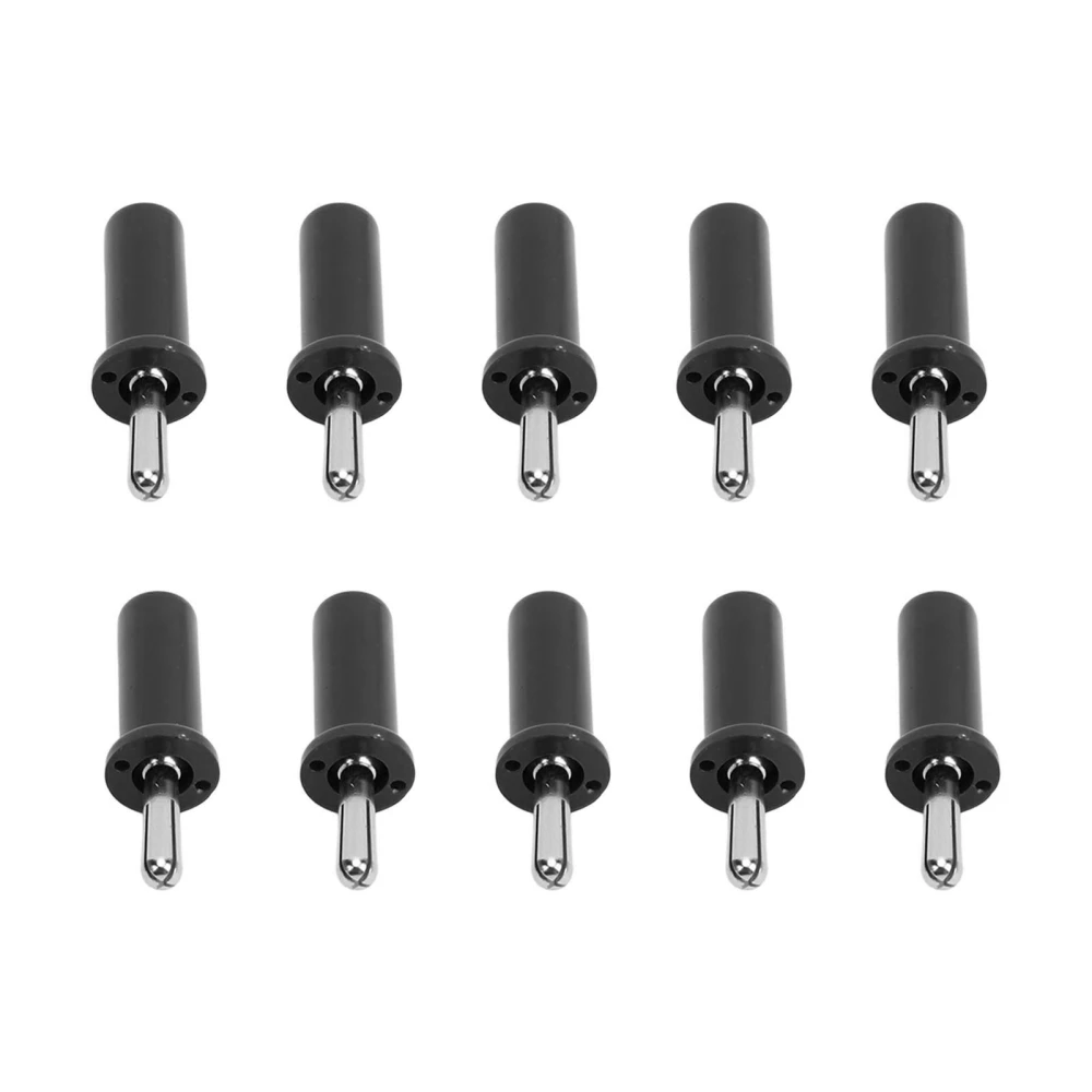 10pcs Banana Plug 4mm Cross Slot Gold Plated Brass Solder Type Connector for Speaker CableBlack