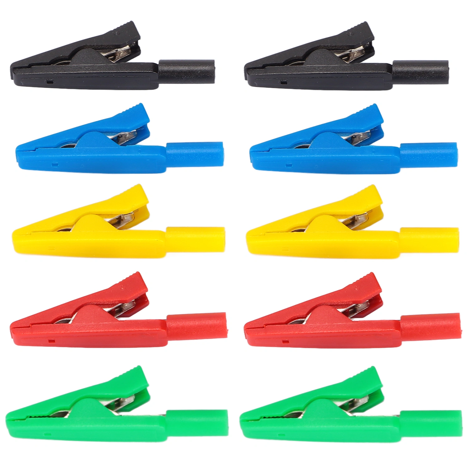 Electrical Wire Test Clips Clamps 30V‑60V Maximum10A 6mm/0.24in Open for 2mm Banana Plug Electronic Instruments