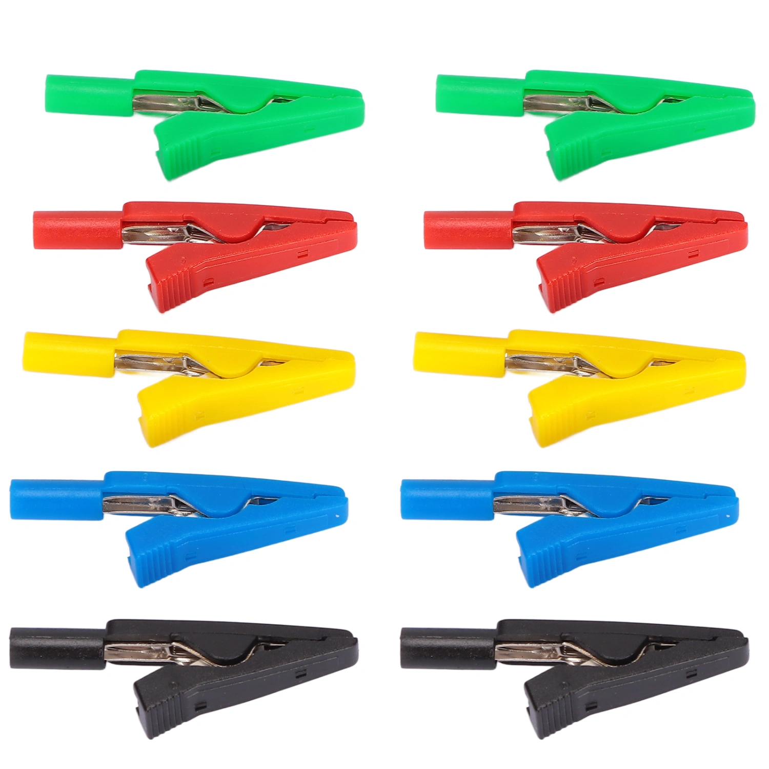 Electrical Wire Test Clips Clamps 30V‑60V Maximum10A 6mm/0.24in Open for 2mm Banana Plug Electronic Instruments
