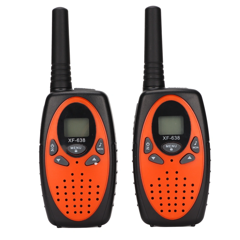 2pcs Wireless Walkie Talkie Hand Held 0.5W 3km Long Range Orange 2‑Way Radio Toy for KidsFor United Kingdom