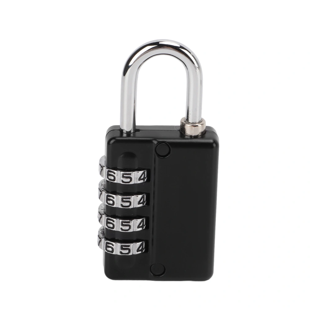 Black 4 Digit Combination Padlock Security Heavy Duty Luggage Locks for Wardrobe Cabinet FenceL