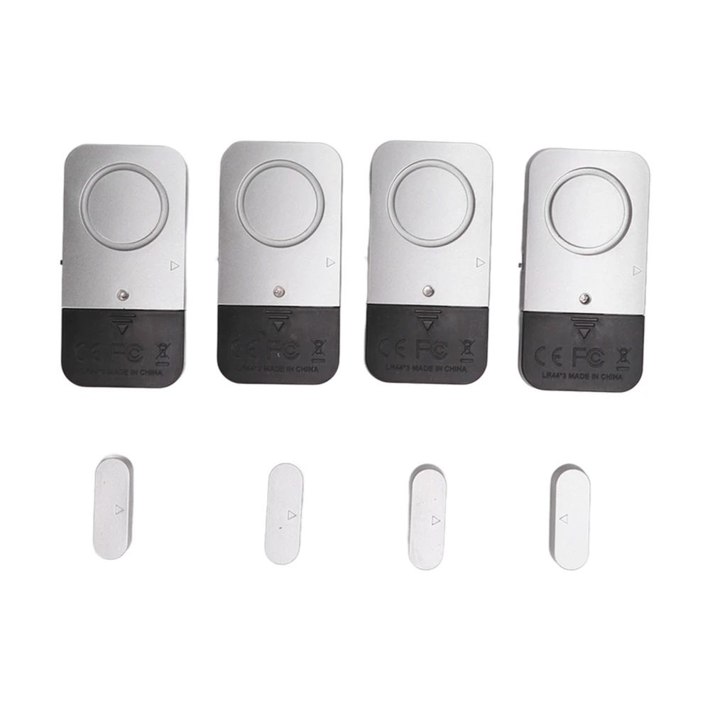 4 Set Door Window Alarm 120DB High Accuracy Safety Door Window Detector for Home Hotel