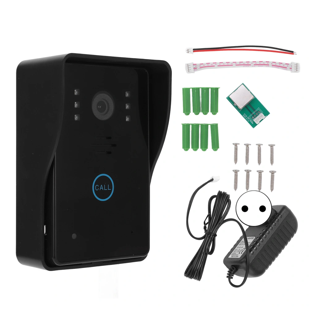 Video Doorbell 1080P Smart 2 Way Audio Night Vision Motion Detection PIR Sensor for TUYA Home Safety 100‑240VEU Plug