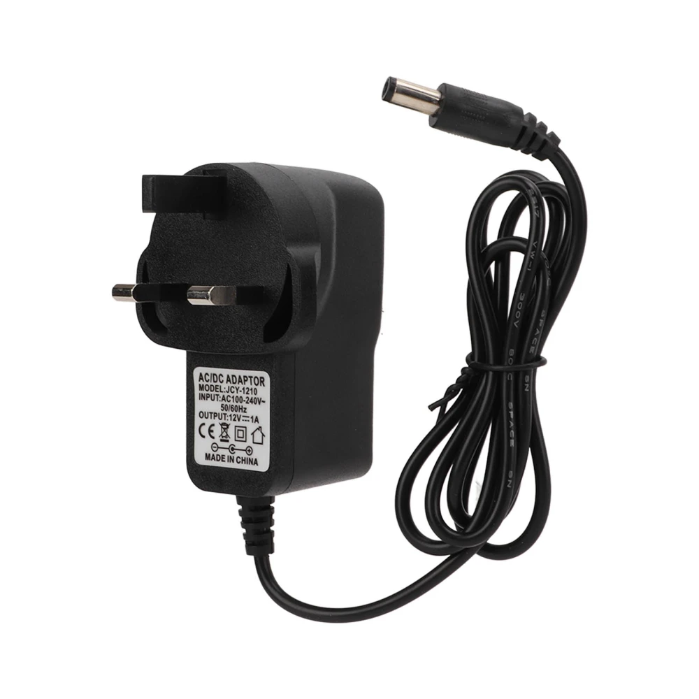 12V 1A Power Adapter Ultra Low Noload Wide Voltage Range Security Camera Power Adapter UK Plug 100~240V