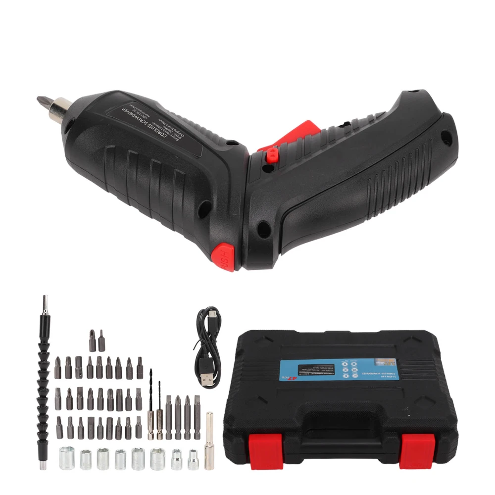 Cordless Drill Set Multifunction Rechargeable Powerful Electric Drill Screwdriver Set for Home