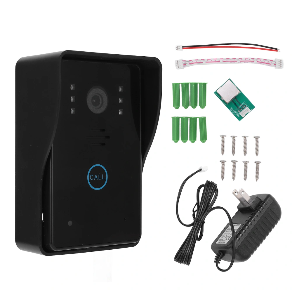 Video Doorbell 1080P Smart 2 Way Audio Night Vision Motion Detection PIR Sensor for TUYA Home Safety 100‑240VUS Plug