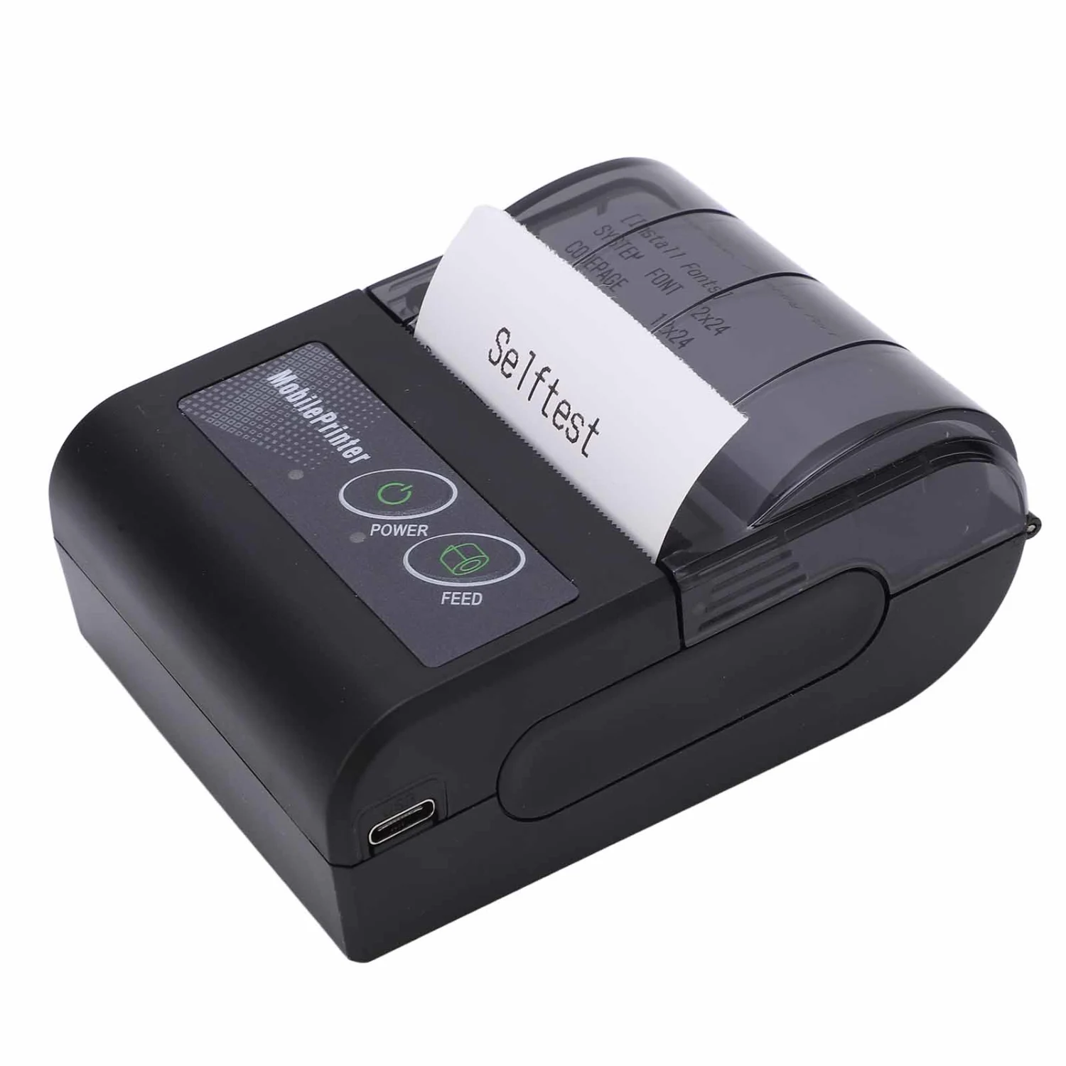Wireless Bluetooth Thermal Receipt Printer Mini Portable for IOS for Android for Supermarkets RestaurantsEU Plug