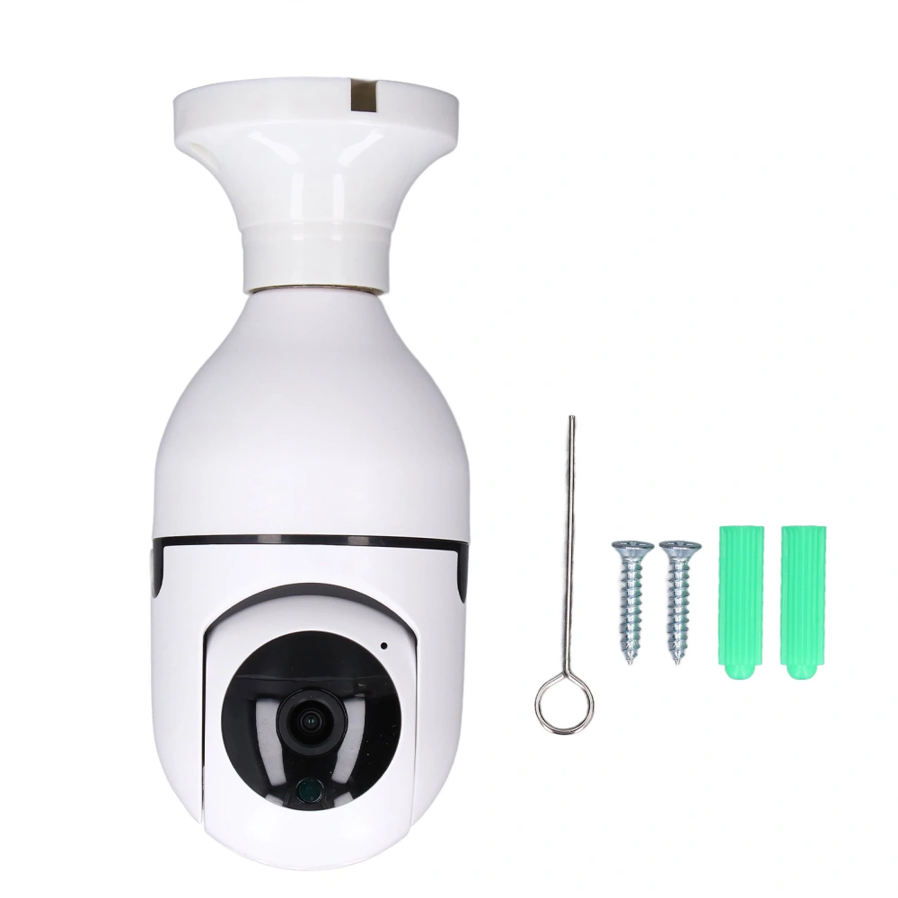 Wireless WIFI Camera Infrared Single Light Source Bulb Socket Dome Full Color Night Vision 1920x1080 for Indoor