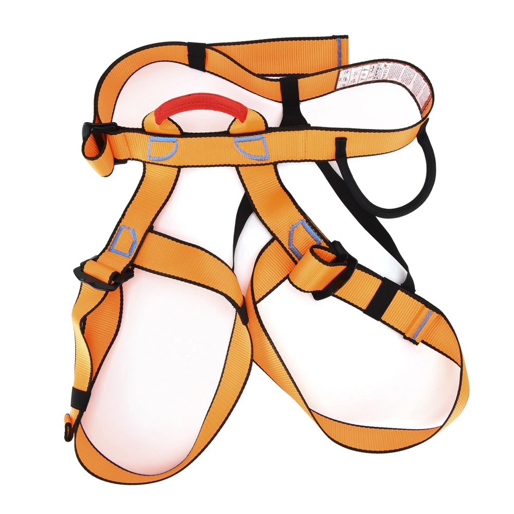 Climbing Safety Belt Orange High Bearing Capacity Half Body for Mountaineering Engineering Protection