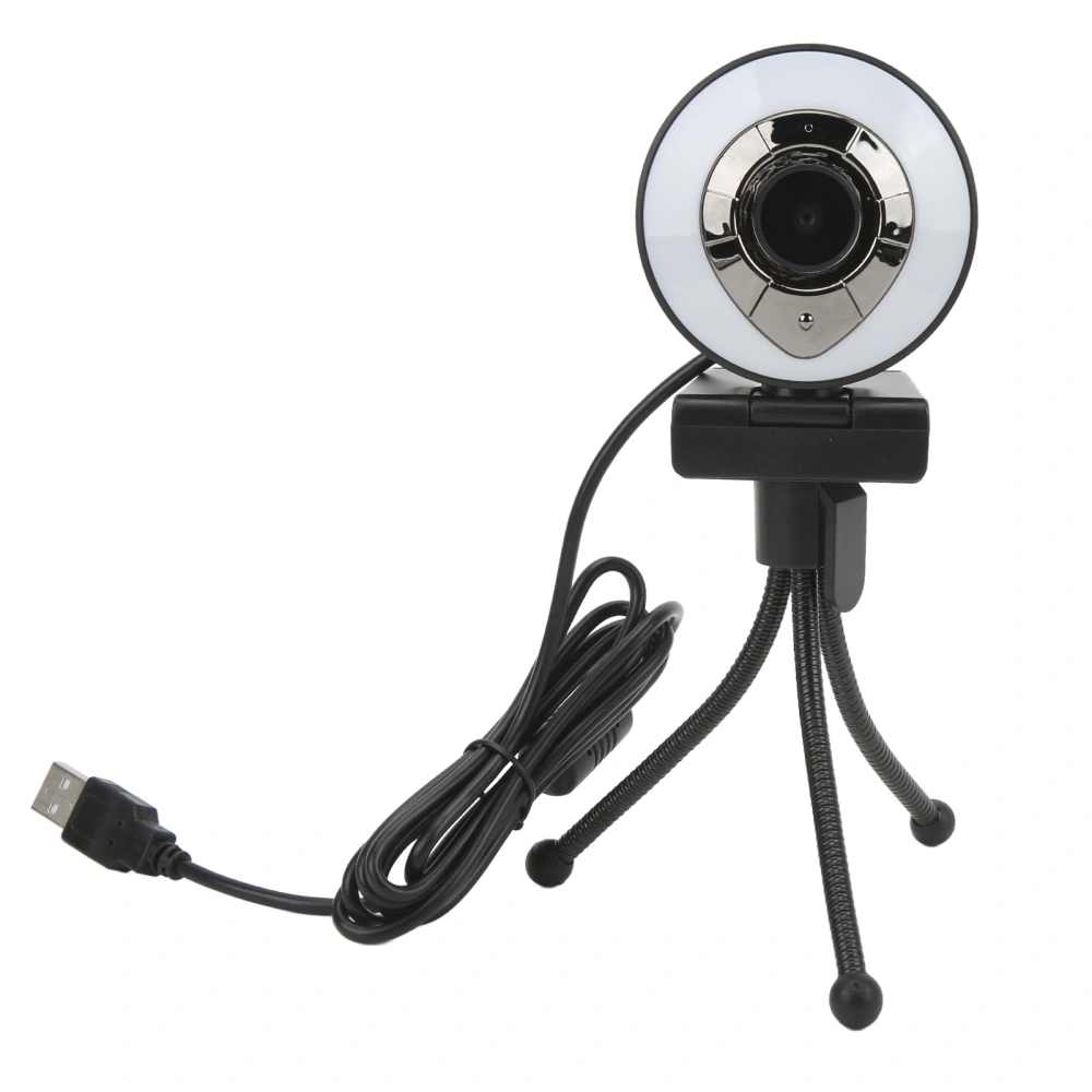 Web Camera 1080P HD USB2.0 Autofocus Clear Video Self Beauty Webcam for Desktop Laptop PC