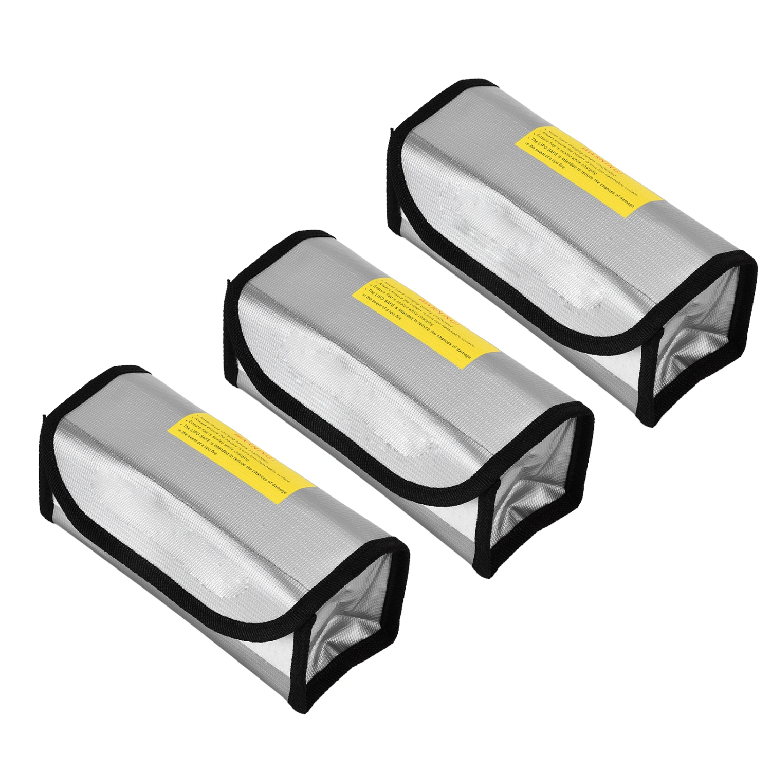 3pcs Lipo Battery Guard Safe Bag Fireproof Explosion Proof High Temperature Resistance for Home Workshop