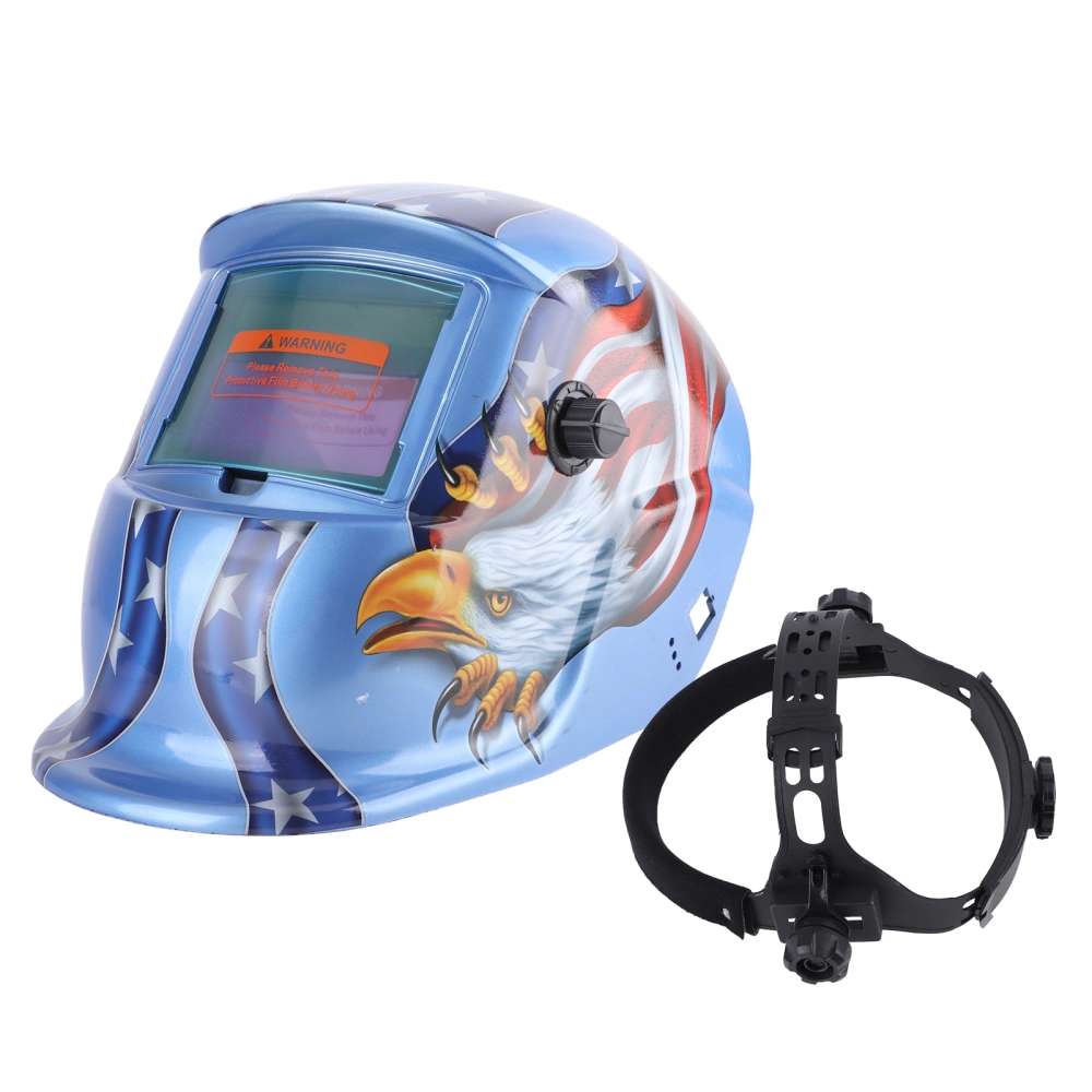 Head Mounted Welding Helmet Auto Darkening Anti Glare Large View Face Guard for Welder Grinding