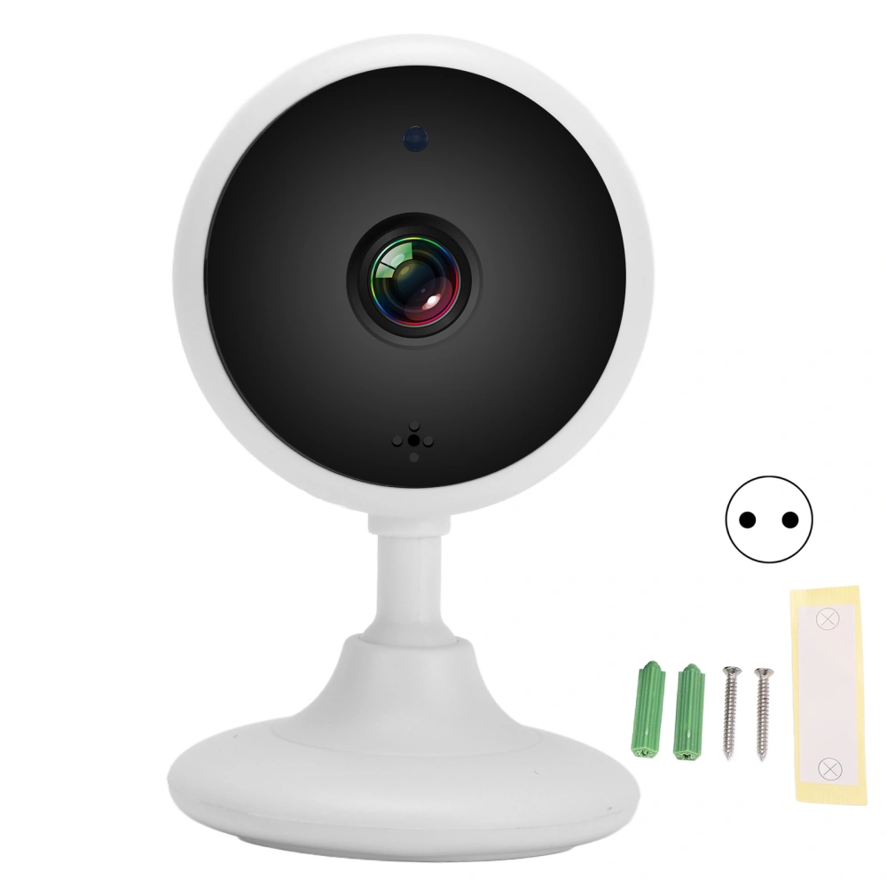 Wireless Wifi Camera 1080P Home Smart Cam IR Night Vision 2 Way Audio Motion Detection 100‑240VEU Plug