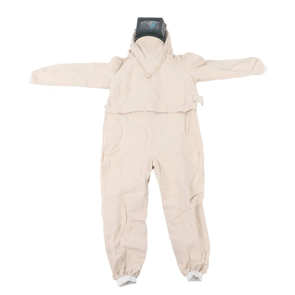 Full Protective Overalls Dustproof Breathable Sand Blasting Suit with Transparent Glass Face Shield