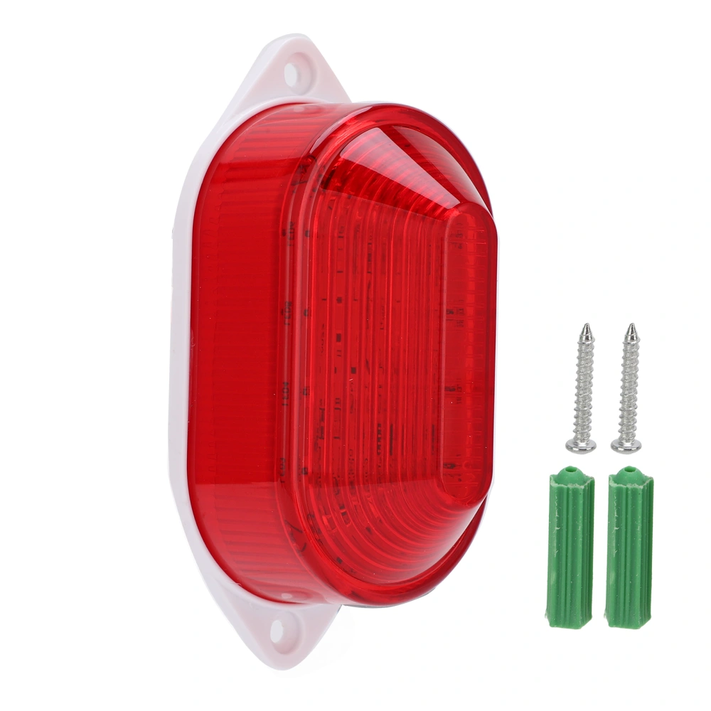 Red LED Warning Light Small Security Signal Siren Sound Alarm Light with Buzzer for Factory Monitoring12V